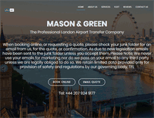 Tablet Screenshot of masonandgreen.co.uk